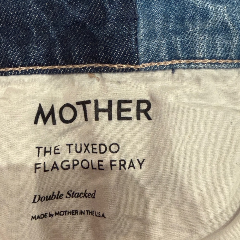 MOTHER The Flagpole Raw Hem Denim Maxi Skirt 100% Cotton - Picture 12 of 14